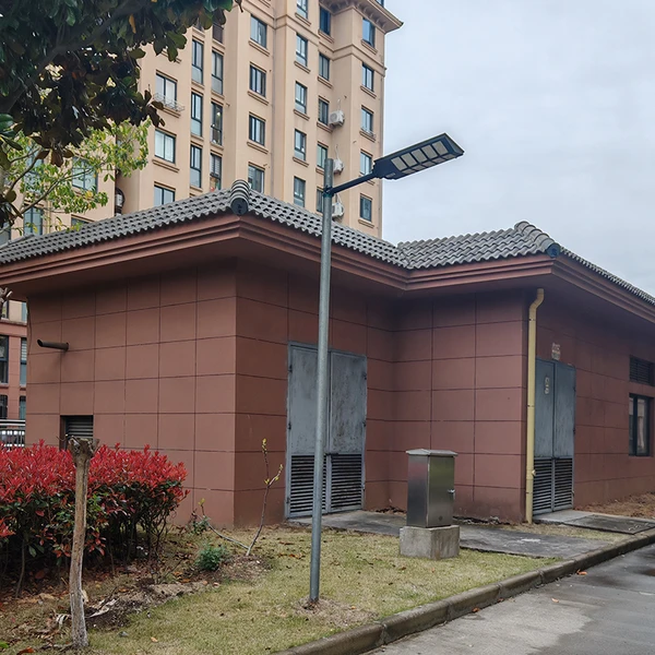 Solar Post Light Refurbishment view in daytime