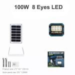 Solar Emergency Flood Light with Red/Blue Strobe | 100W 200W 300W Split Design - Image 3