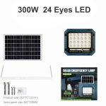 Solar Emergency Flood Light with Red/Blue Strobe | 100W 200W 300W Split Design - Image 5